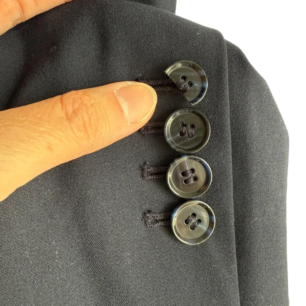 NWT ANN TAYLOR Factory Navy One Button Ladies Blazer, 8